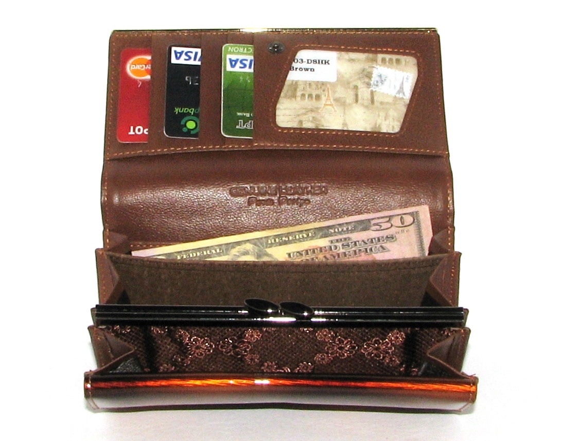 Гаманець жіночий Paris 64003-DSHK BROWN Гаманець жіночий Paris 64003-DSHK BROWN